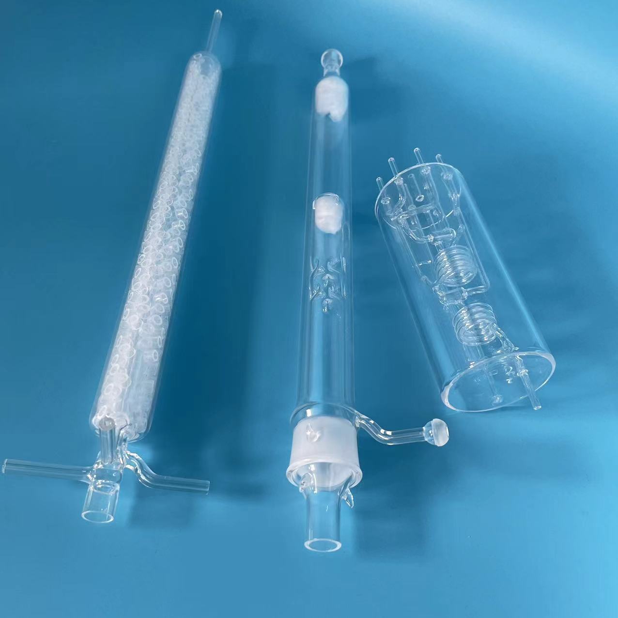 Factory Direct Sale Heat Resistant Quartz Tube Custom Quartz Condenser tube for Laboratory-image-1087707459