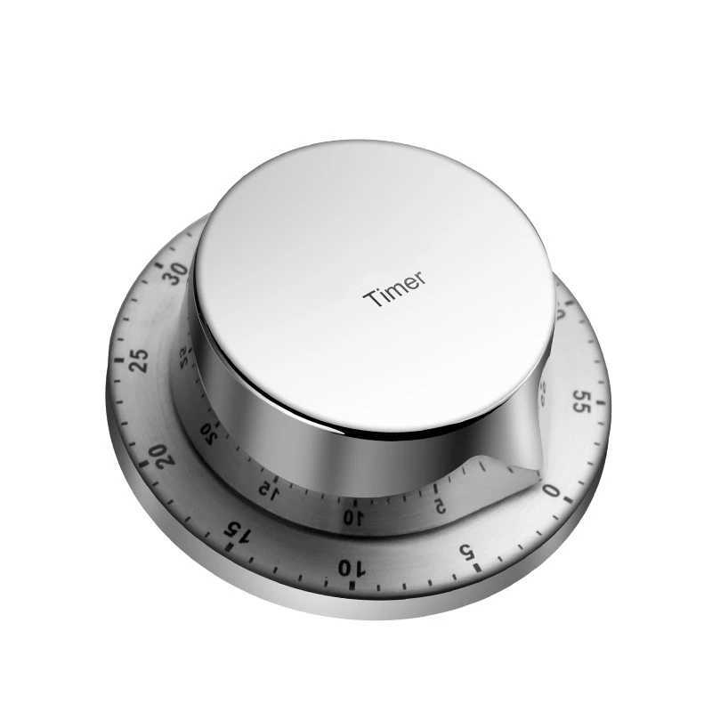 Luxury 304 Stainless Steel Kitchen Timer Magnetic Back Cooking Timing Tool Textured Stopwatch Chronograph for Fitness and Study C251209-image-1087828655