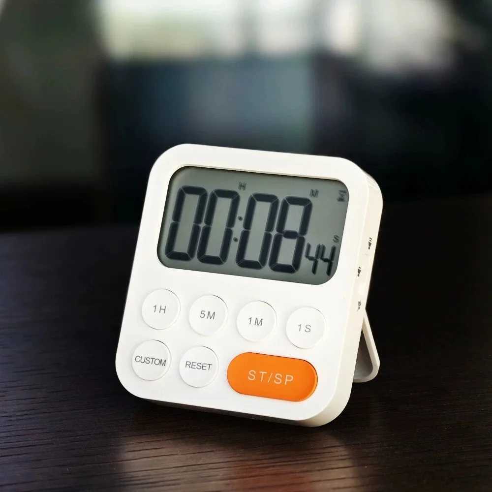 Kitchen Digital Timer Cooking Timer LED Display and Al Self-discipline Time Manager for Fitness Cooking Students and Teas C251209-image-1087828955