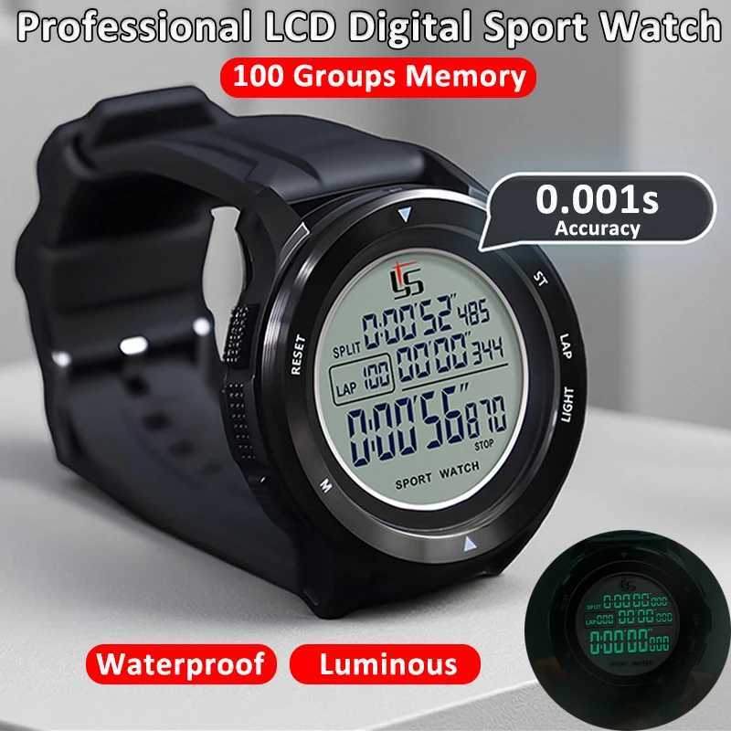 Chroneter 100 Groups Memory Stopwatch 0001s Accuracy Professional LCD Digital Sport Watch Waterproof Luminous Stopwatch Timer C251209-image-1087828451