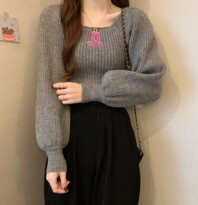 Women's Sweaters Womens Sweater Woman Designer Cardigan Knit Letter Print Round Crow Neck Stripe Knitwear Long Sleeve Clothes Pullover