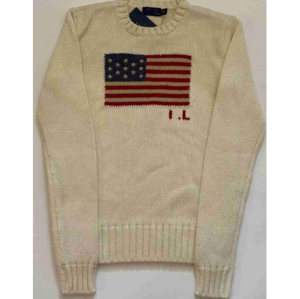 2025 Polo Flag Knitted Sweater For Women - Cozy Cotton Pullover In Winter Fashion Crew-neck Clothes Fashionable clothes High Quality warmKJIO7
