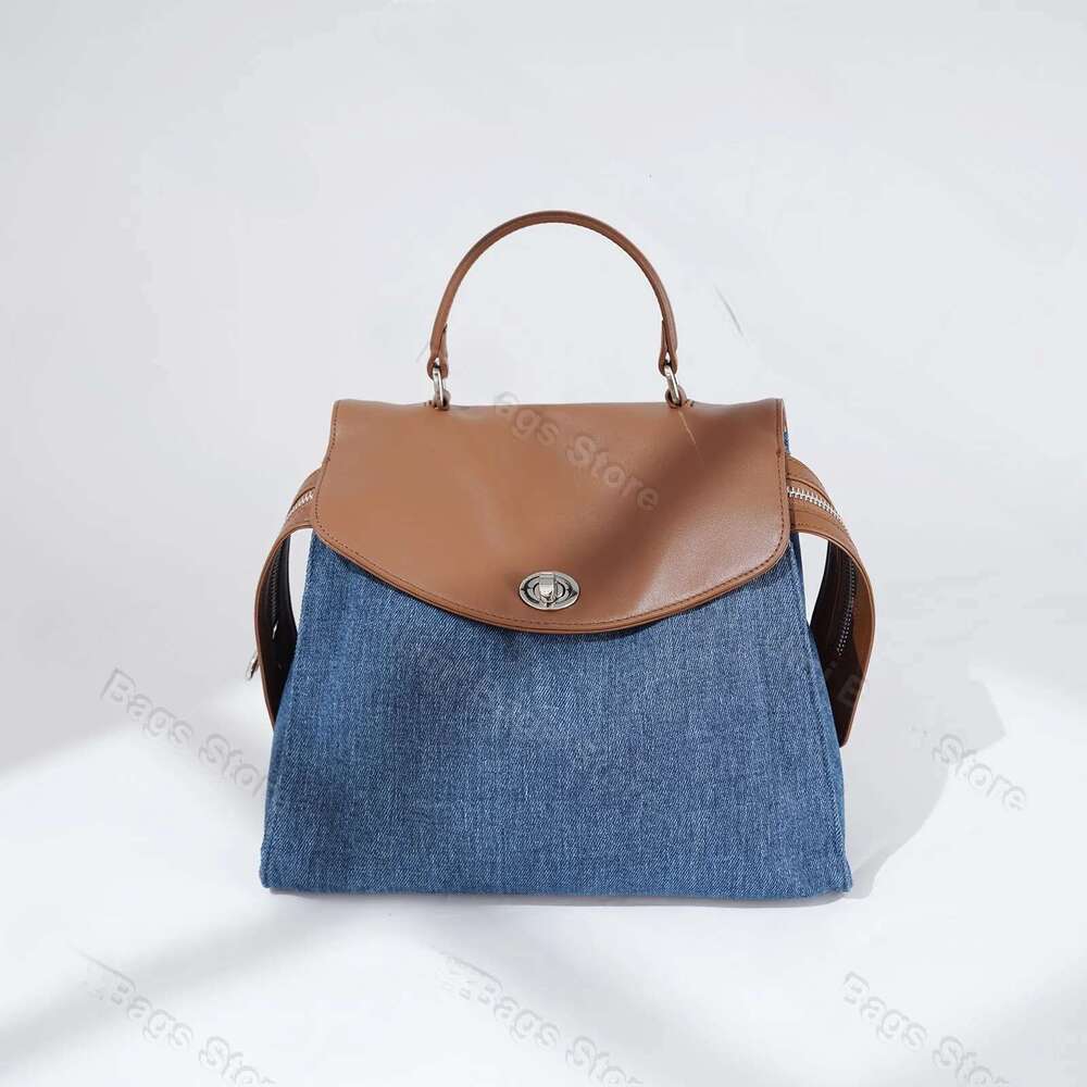 Zaino pigro coreano denim Zaino da viaggio di fascia alta Leggero Versatile Borsa di nicchia Borse a tracolla di grande capacità Vendite in fabbrica