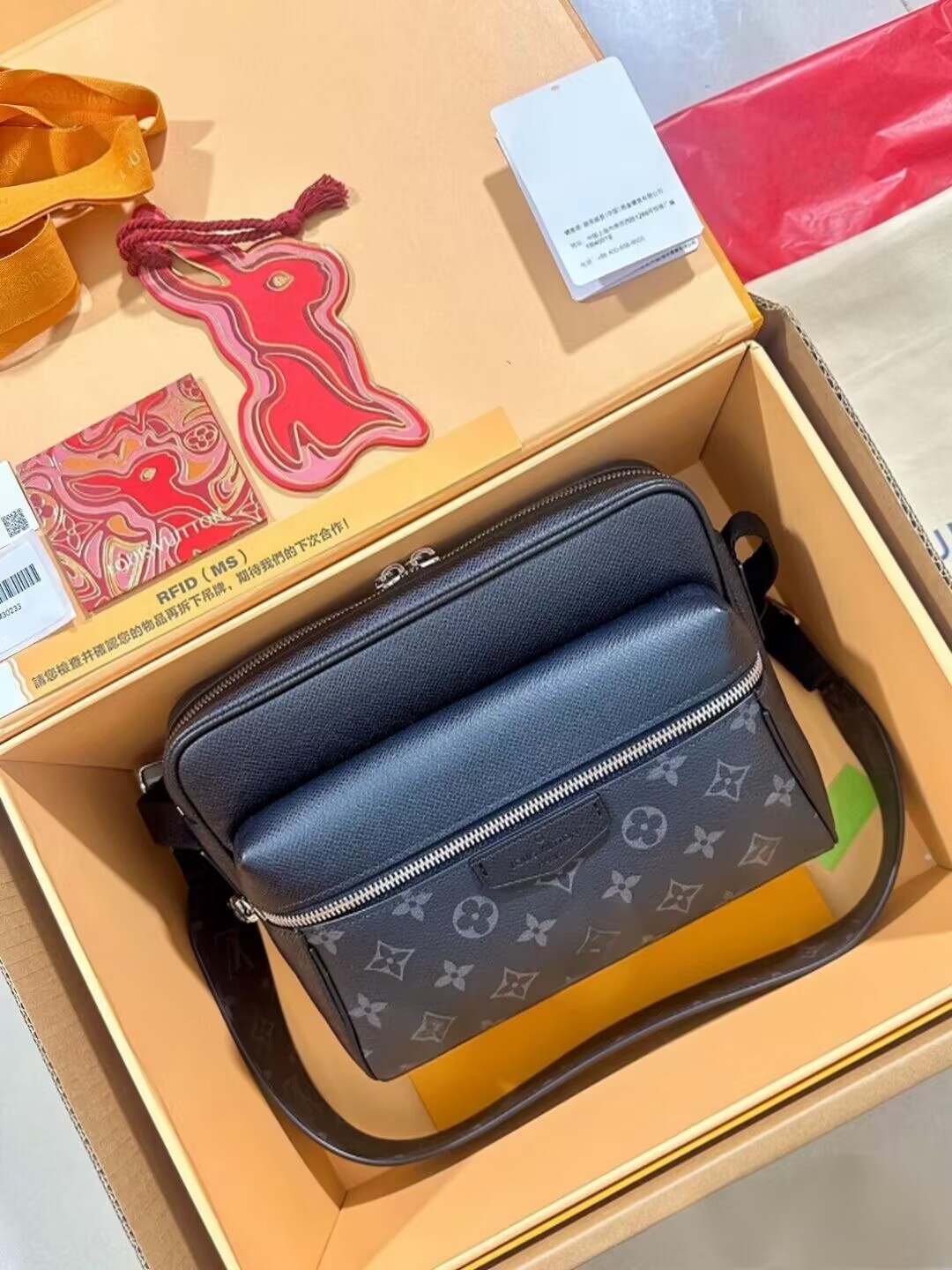 Men's Crossbody Bag Luxury Designer Wallet Cardholder Genuine Leahter Black Blue Shoulder Bag New Style Business Handbag Women's Bag