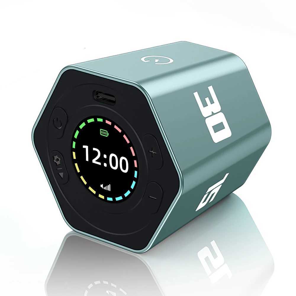 Portable Cube Timer Gravity Sensor Rotating Timer Count Up/Down Function Clock 3/5/10/15/30 Minutes and Cust with LED Sn C251209-image-1087828309