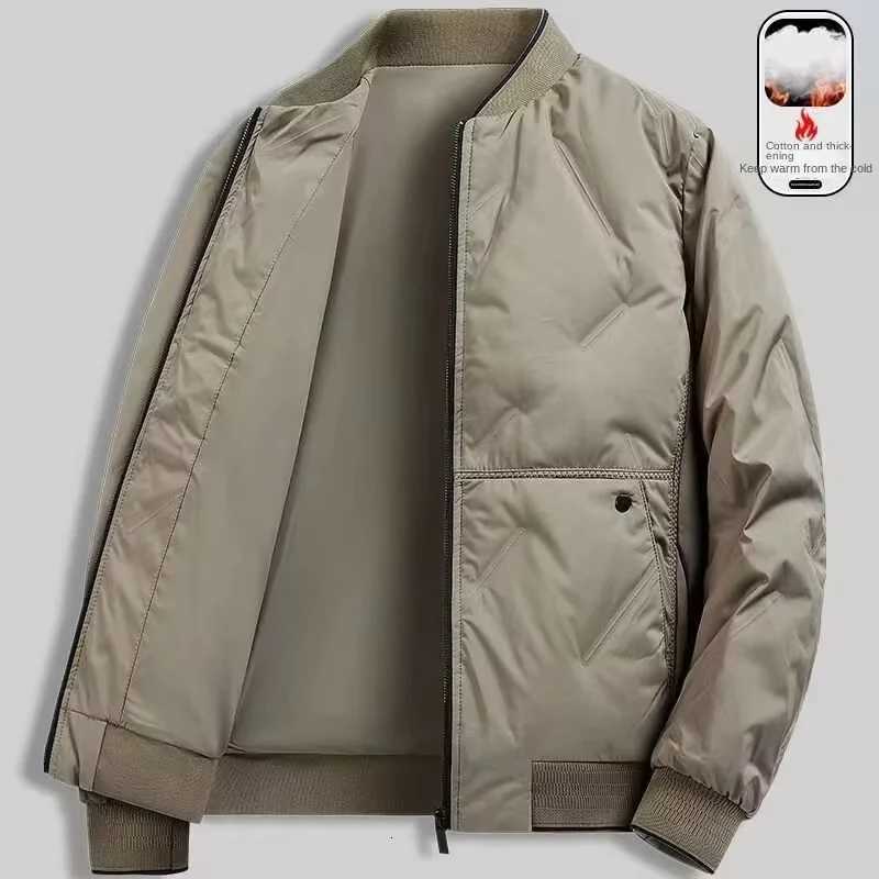 2025 new cotton jacket mens winter casual loose baseball collar jacket mens thick warm windproof large size M-8XL W251209