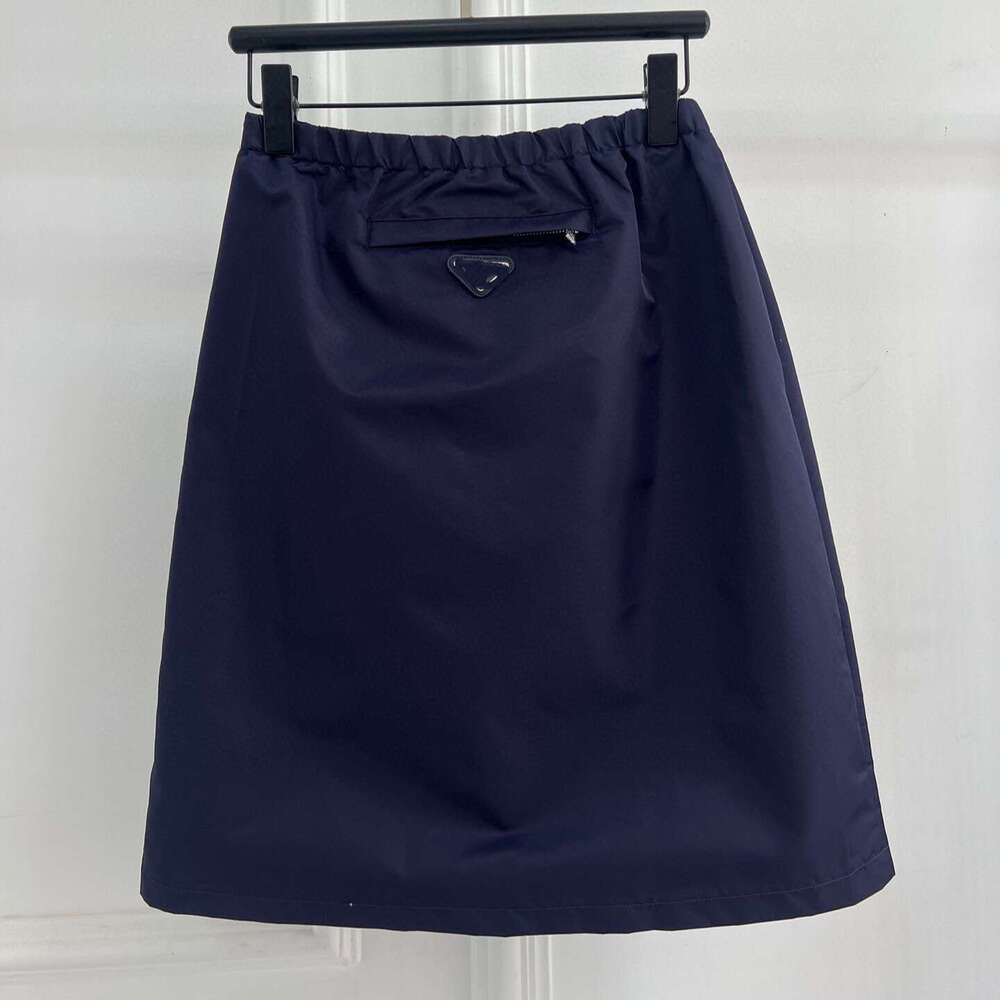 Designer 25Th Summer New Casual Fashion Women's P Home Back Triangle Logo Bodycon Short Skirt 8f70