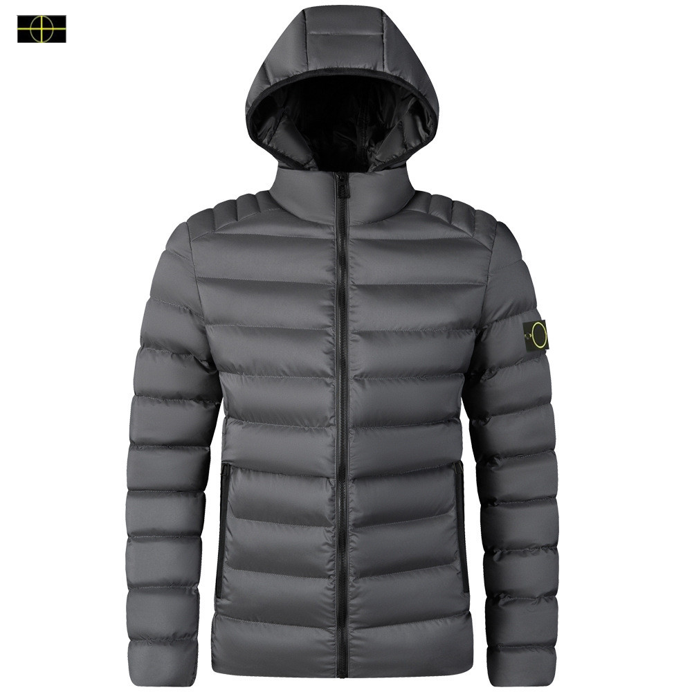 stones jacket islands high quality Designer Men's Down Jackets Winter Stylist Coat Leaf Print Parka Winter Men's Women's Warm Feather