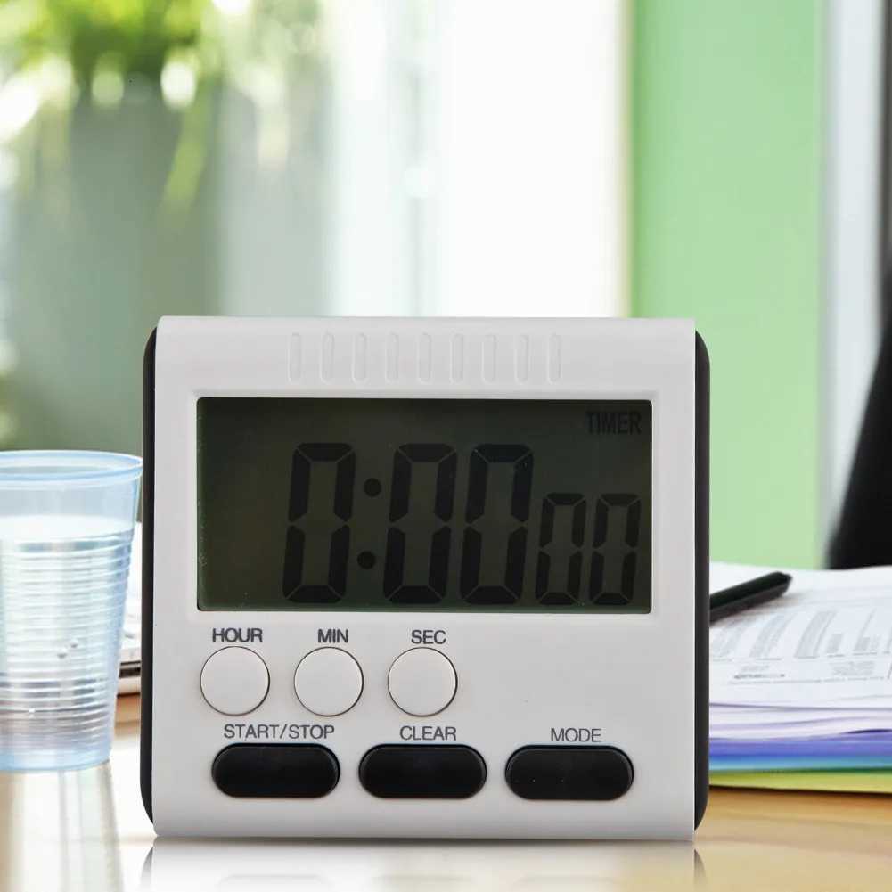 Mtifunction Digital Kitchen Timer 24 Hour Kitchen Electronic Clock Portable LCD Digital Display Practical for Kids and Seniors C251209-image-1087828660