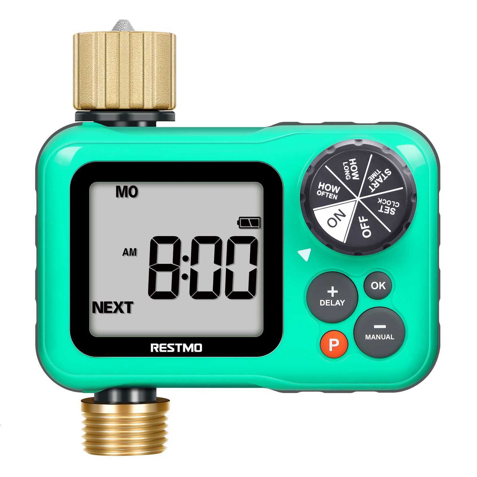 Sprinkler Timer with Brass Inlet Outlet 3 Separate Programs Hose Timer Programmable Water Timer for Garden Hose Rain Delay C251209-image-1087828405