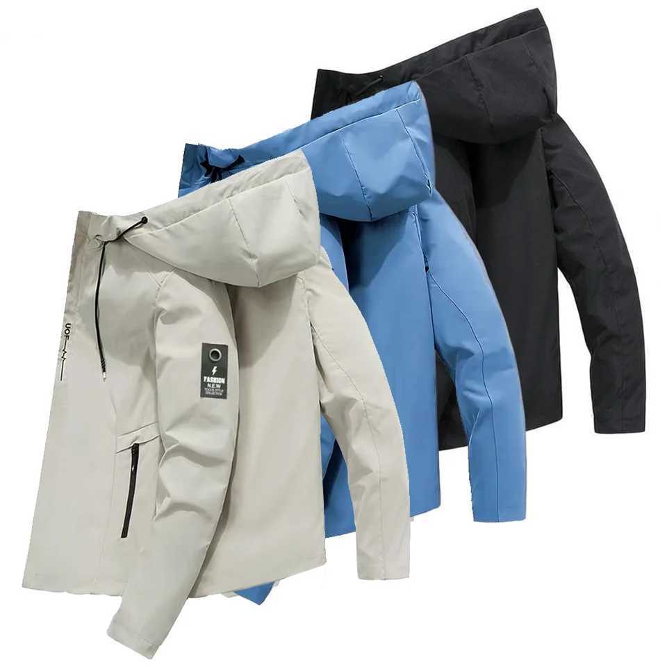 2025 new brand spring and autumn windproof zip-up jacket for men high-quality casual hooded baseball jacket outdoor sports jacke W251209