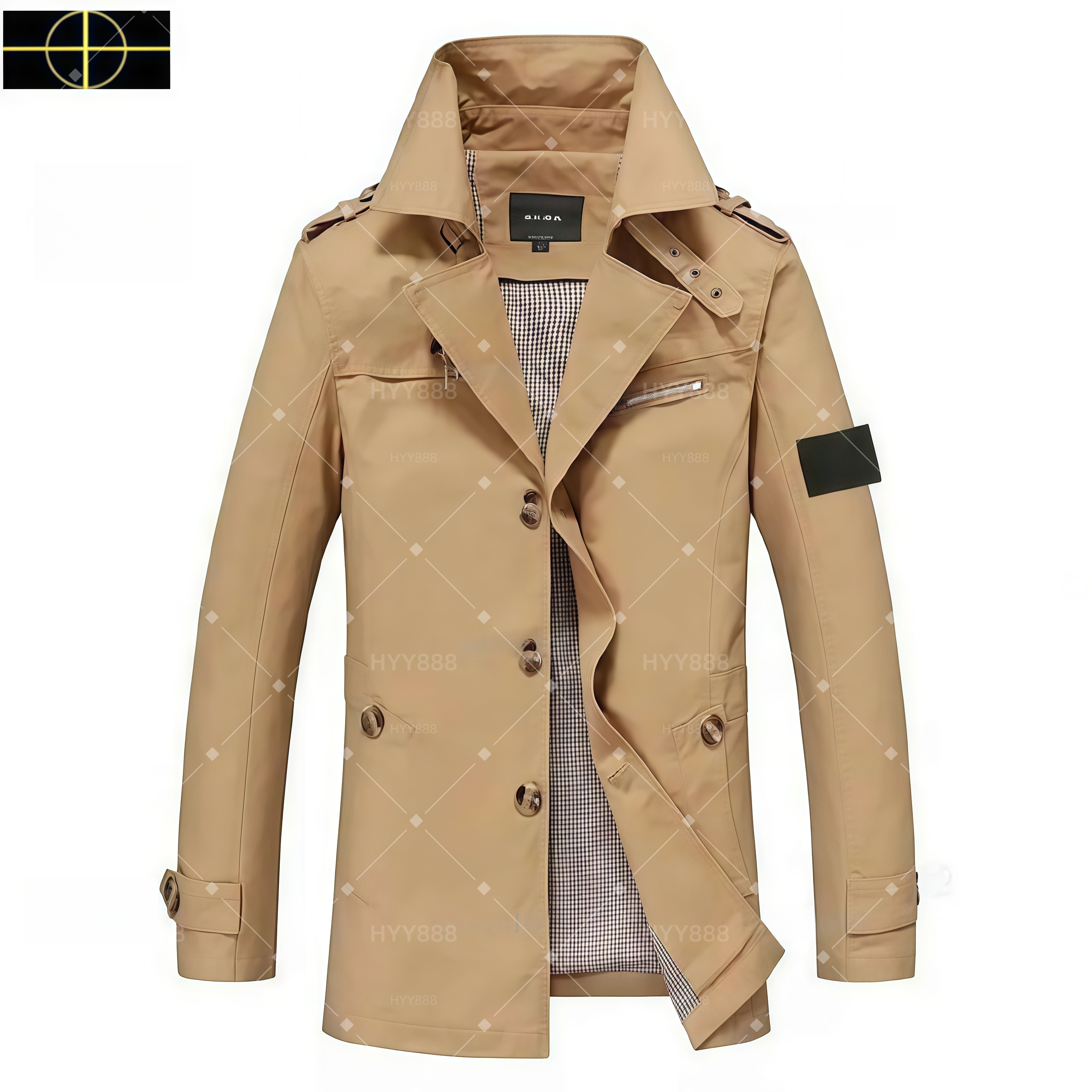 25SStone Jacket Coat Islandlys Jacket Spring Autumn Windrunner Islandalys Jacket Men's Sports Windbreaker Coat Couple Dress Women Classic Trend