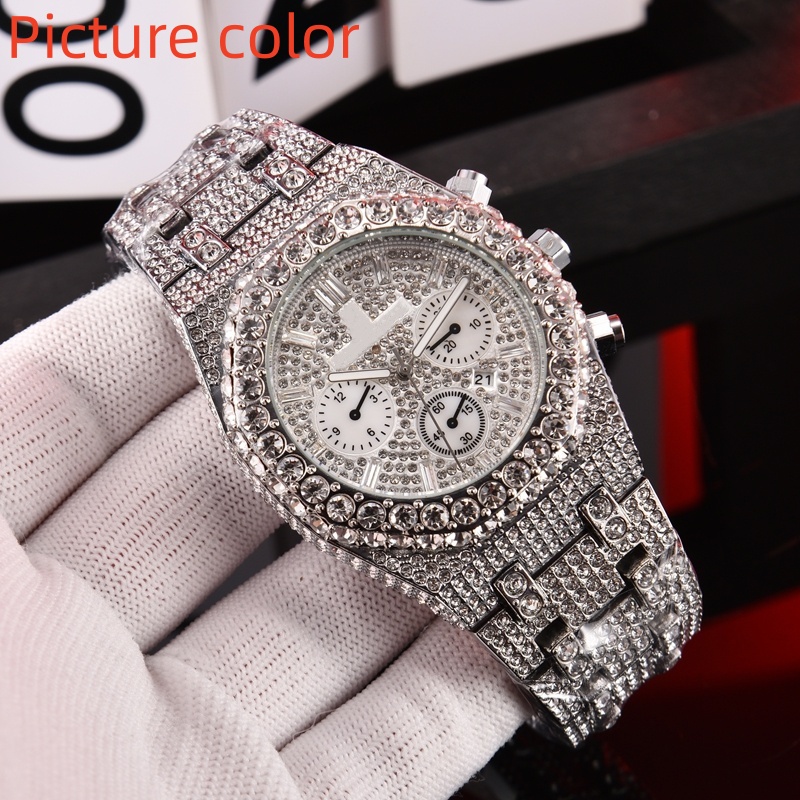 Aude Wrist Watches for Men 2025 Mens Watches Six needles All dials work Quartz Wastch Top Luxury Brand Chronograph Clock Steel Belt Fashion Roy Set