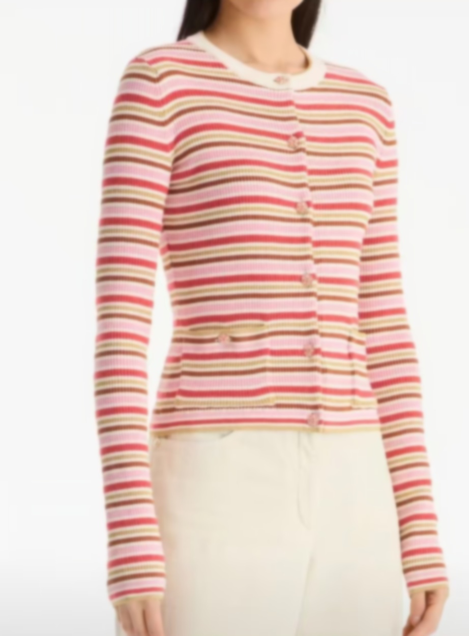 Chan new jacket designer clothes women 2026 high quality cardigan designer sweater women Knitted sweater jackets womens designer jacket women stripe