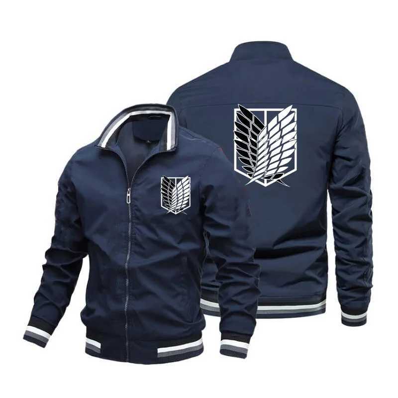 2026 Mens New Stand up Collar Threaded Cuff Zipper Baseball Jacket Fashion Windproof and Waterproof Flight Jacket W251209
