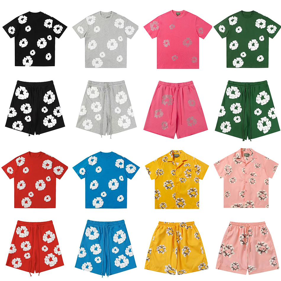 Livraison gratuite Shorts de créateurs t-shirt d'été pantalons décontractés plage chemise à manches courtes respirant coton couronne Shorts