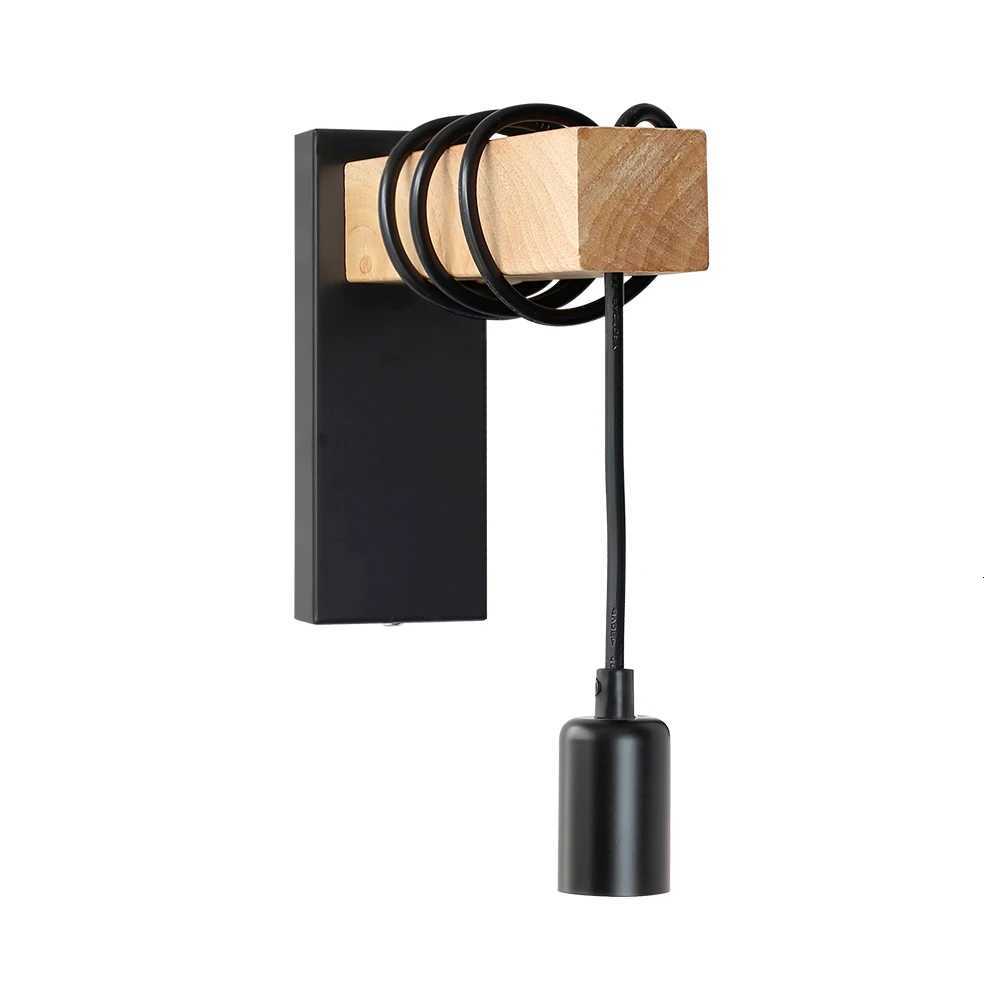Applique murale LED appliques luminaires 110 V/220 V E27 fer rétro lampes murales LED lampe d'intérieur cuisine chevet salon lampe de chevet M251