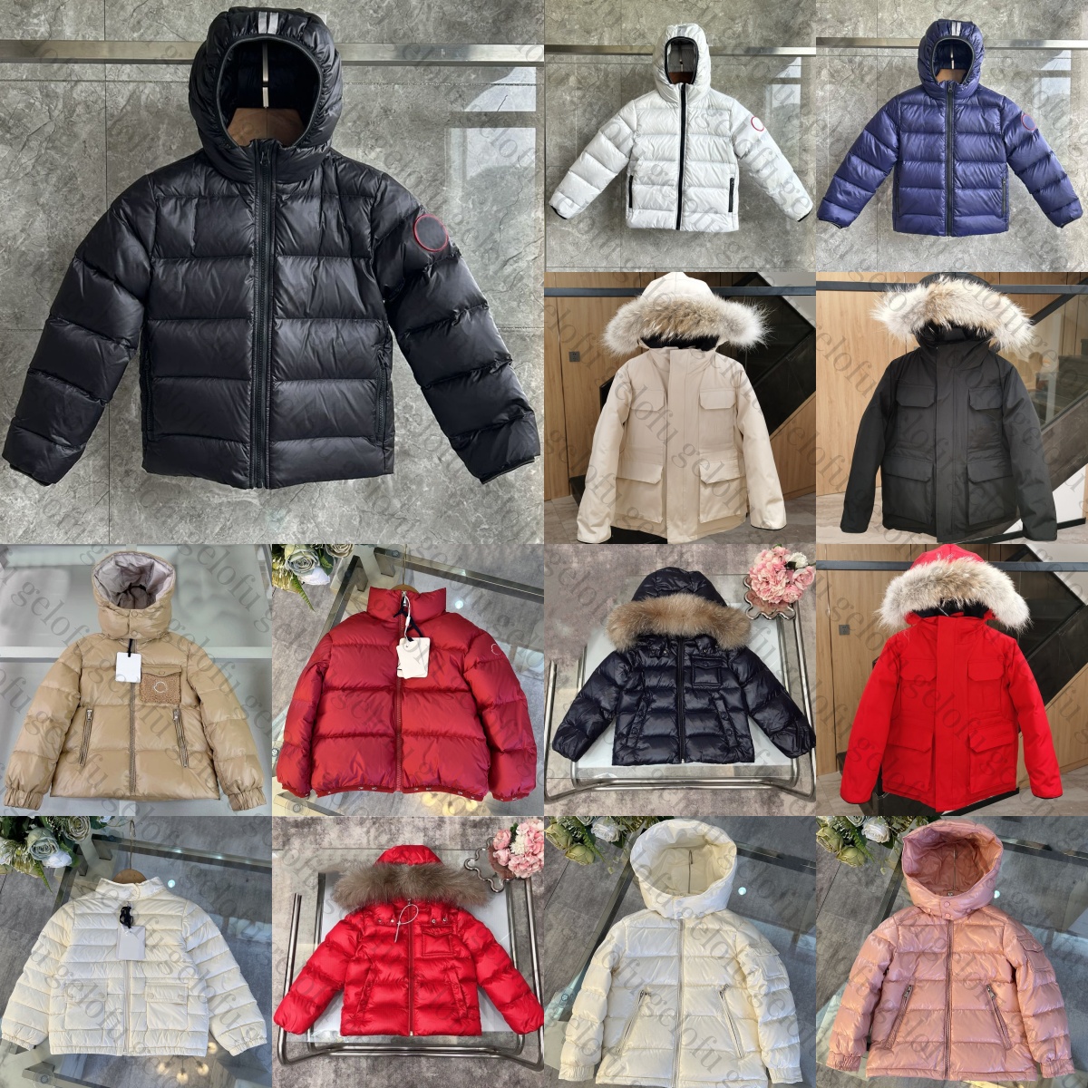 Kids Down Coats Toddlers Jackets Designer Clothes Boys Girls Parkas Hooded Children Youth Winter Warm Clothing Outerwear Luxury Brand Tops Black-image-838483028