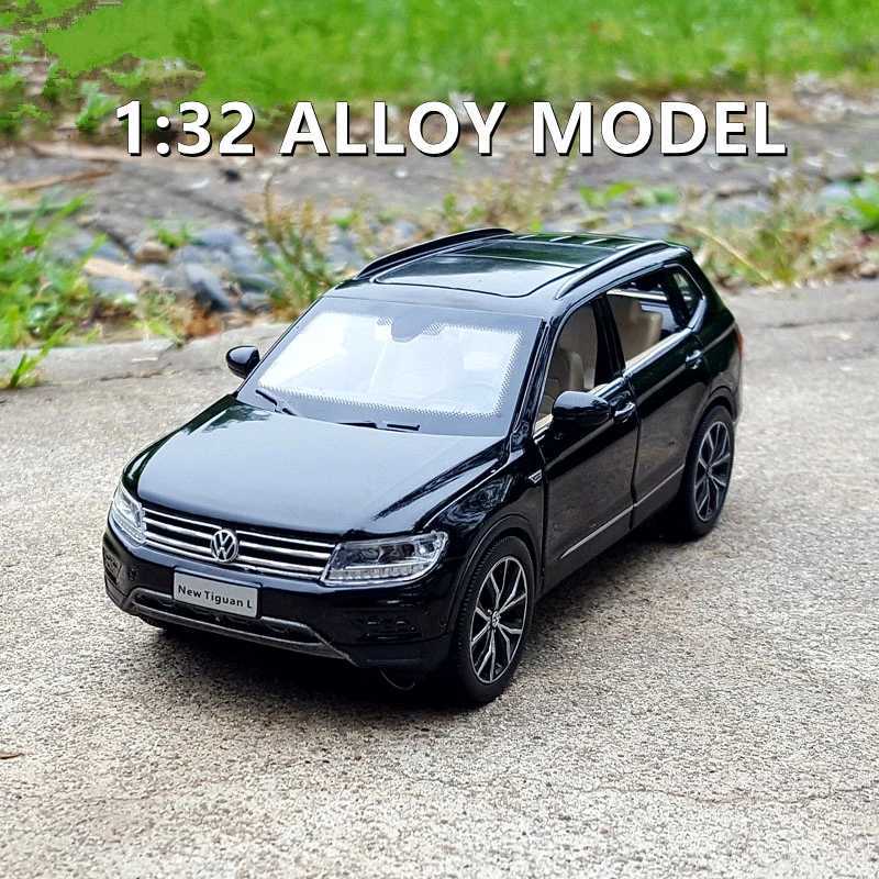 132 Volkswagens Tiguan L SUV Alloy Car Model Diecasts Metal Toy Vehicles Car Model Simulation Sound Light Collection Kids Gift C251209-image-1087829628