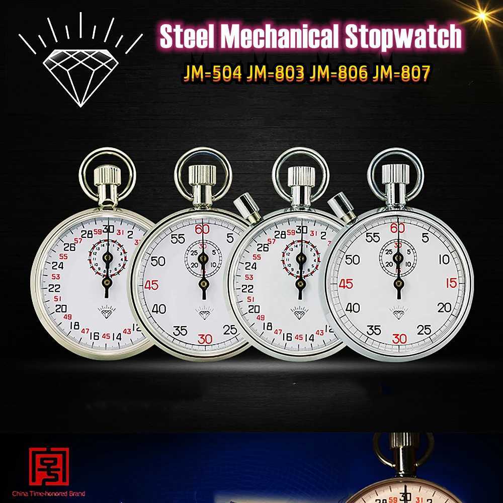 JM-504 JM-803 JM-806 JM-807 Steel Mechanical Stopwatch Track Field Running Cpetition Stop Watch Metal Sports Training Timer C251209-image-1087828727