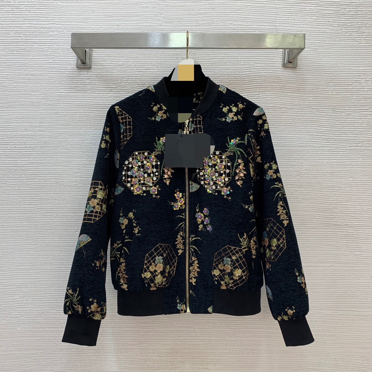1105 XXXL 2026 Milan Runway Coat Autumn Brand SAme Style Coat Crew Neck Black High Quality Long Sleeve Womens clothes Fashion D25102078