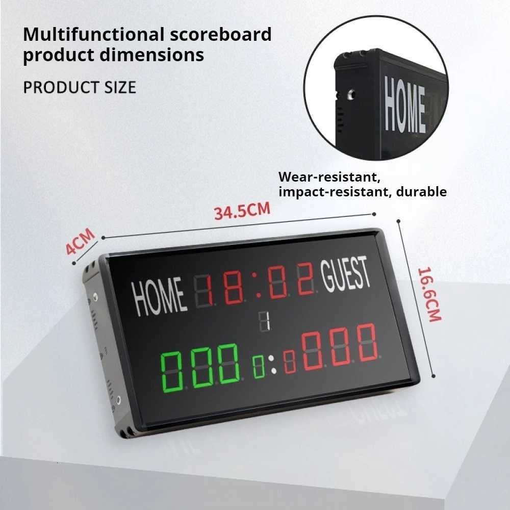Mtifunctional LED Scoreboard Countdown Match Time Display Electronic Scoreboard Sports Cpetitions Remote Control Scoreboard C251209-image-1087828657