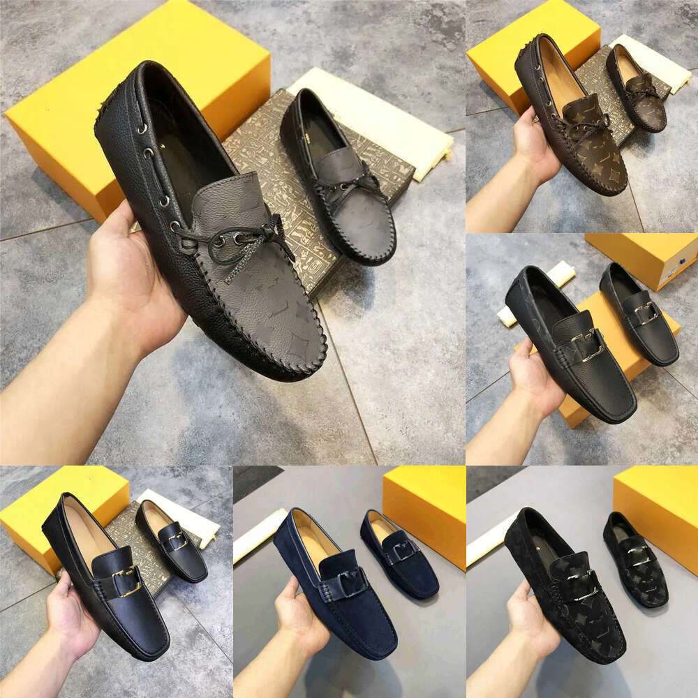 Slip on in pelle italiana Elegante scarpa da uomo di design classico vintage Mocassini di lusso Mocassini abito formale festa matrimonio sera passeg