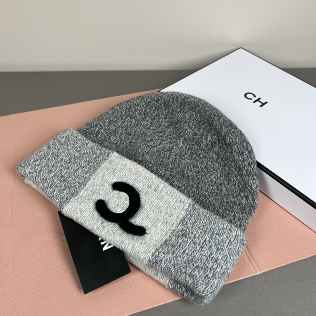 NewDesigner Bean Womecccn Chapeau de pêcheur en laine de luxe classique mode hiver laine chaude ceinture boîte cadeau rose