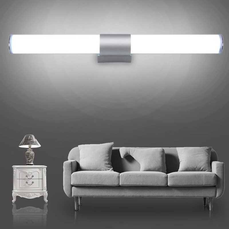 Lámpara de pared LED moderna para el hogar, tiras largas superbrillantes, luz para espejo LED, decoraciones interiores simples, luces acrílicas para