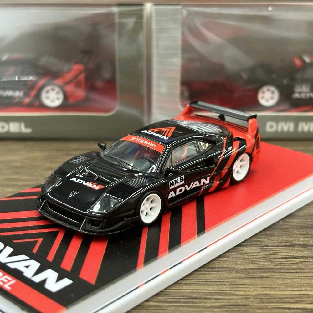 DM MODEL 164 Liberty Walk F40 ADVAN Diecast Model Car C251209-image-1087829738