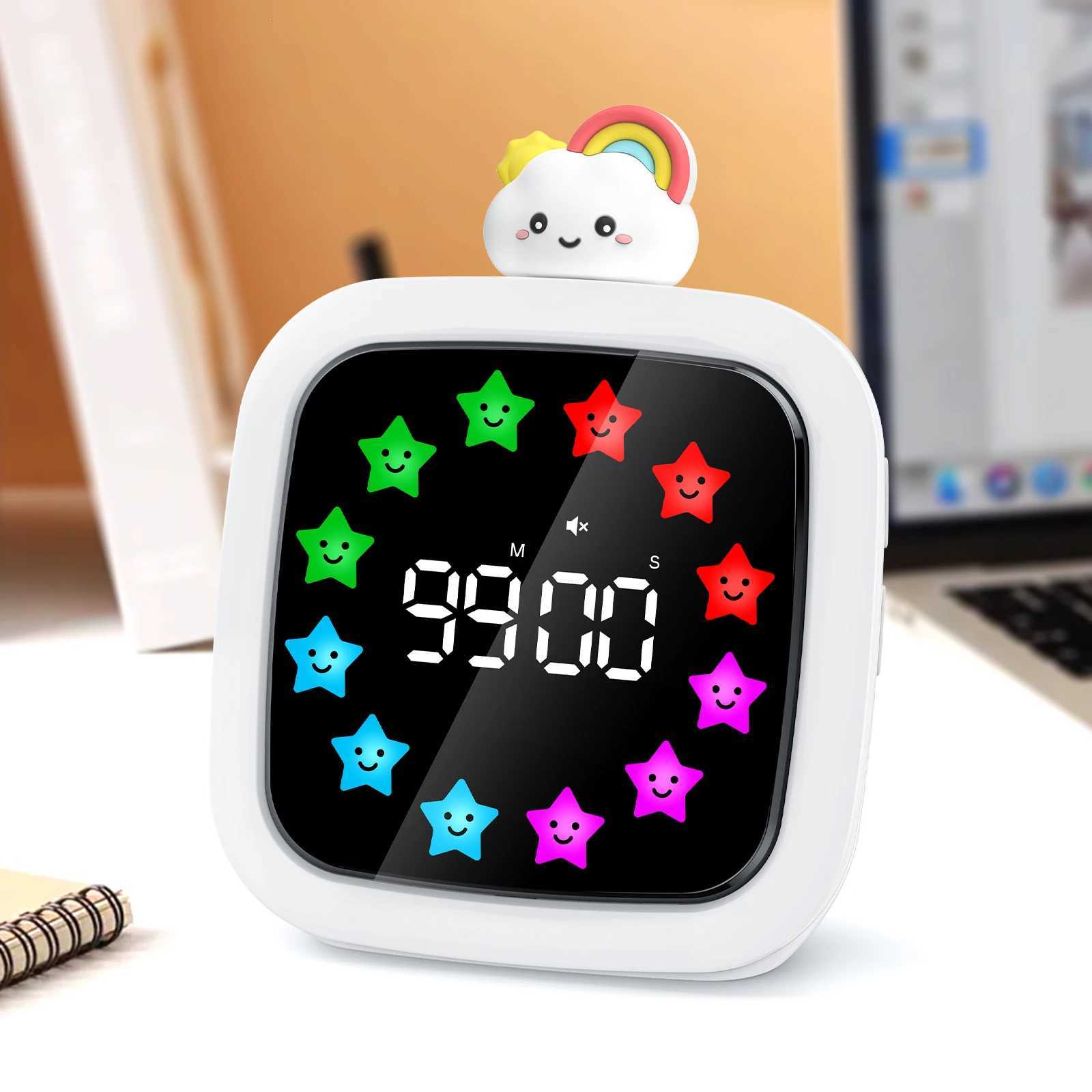 Rechargeable Visual Countdown Timer with Pause Function Silent Digital 99-Minute Timer for Kids with 19 Ringtones DIY Display C251209-image-1087828147