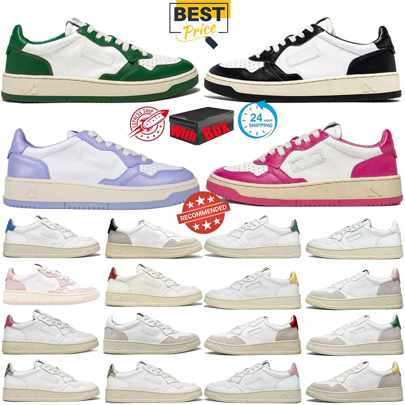 with box Designer shoes Casual Shoes sneakers fashion Classic Leather Patchwork white black grey pink Silver yellow Trainers women men Outdoor Trave