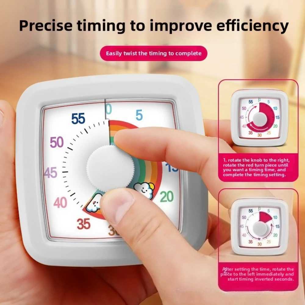 New Visual Timer 60 Minutes Countdown Suitable for Children and Adts Silent Classro Timer for He and School Clock Kitchen C251209-image-1087828555