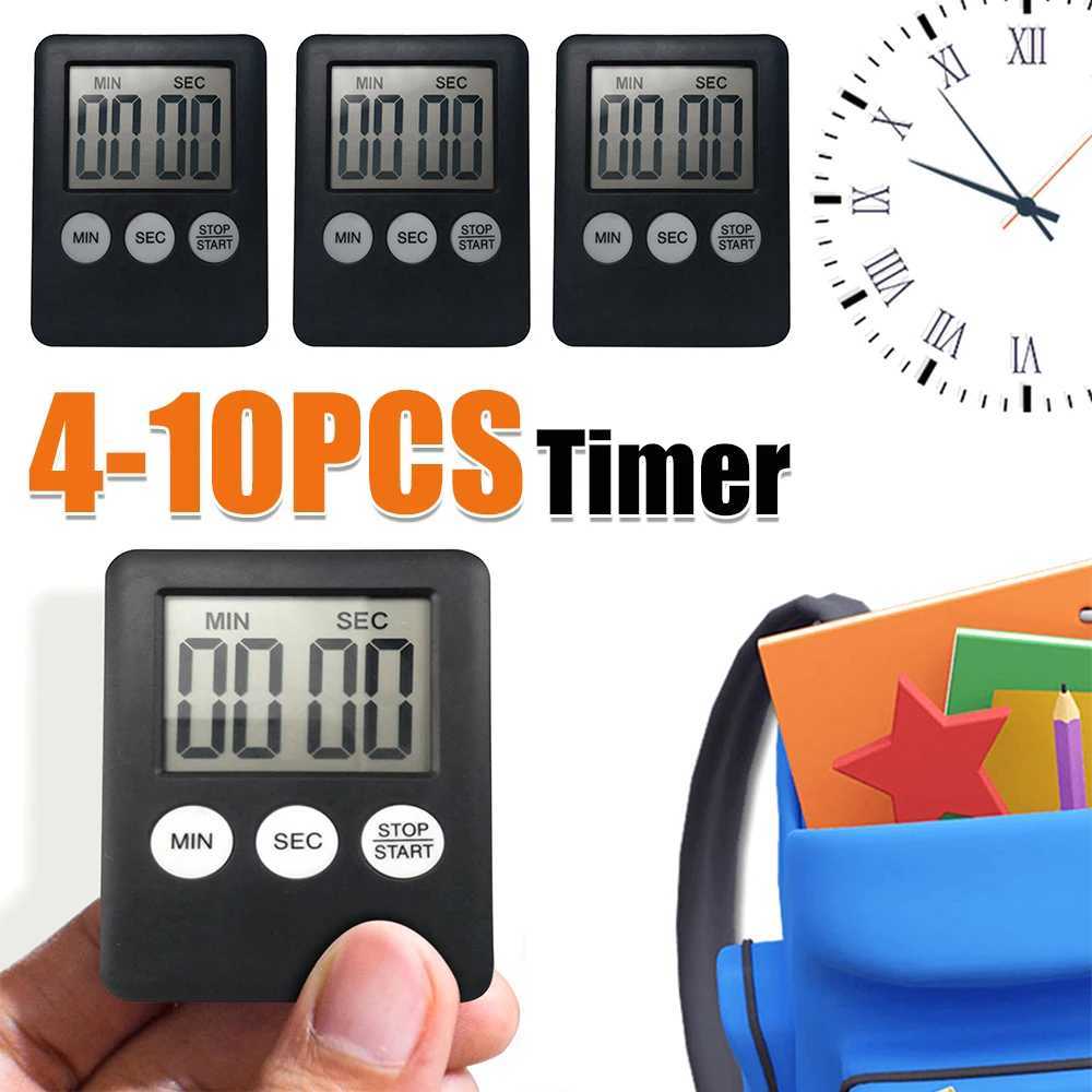 4-10PCS Digital Sports Al Clock Mti-Function Electronic Timer Stopwatch LCD Display Mini for Sports Exercise Baking Cooking C251209-image-1087828078