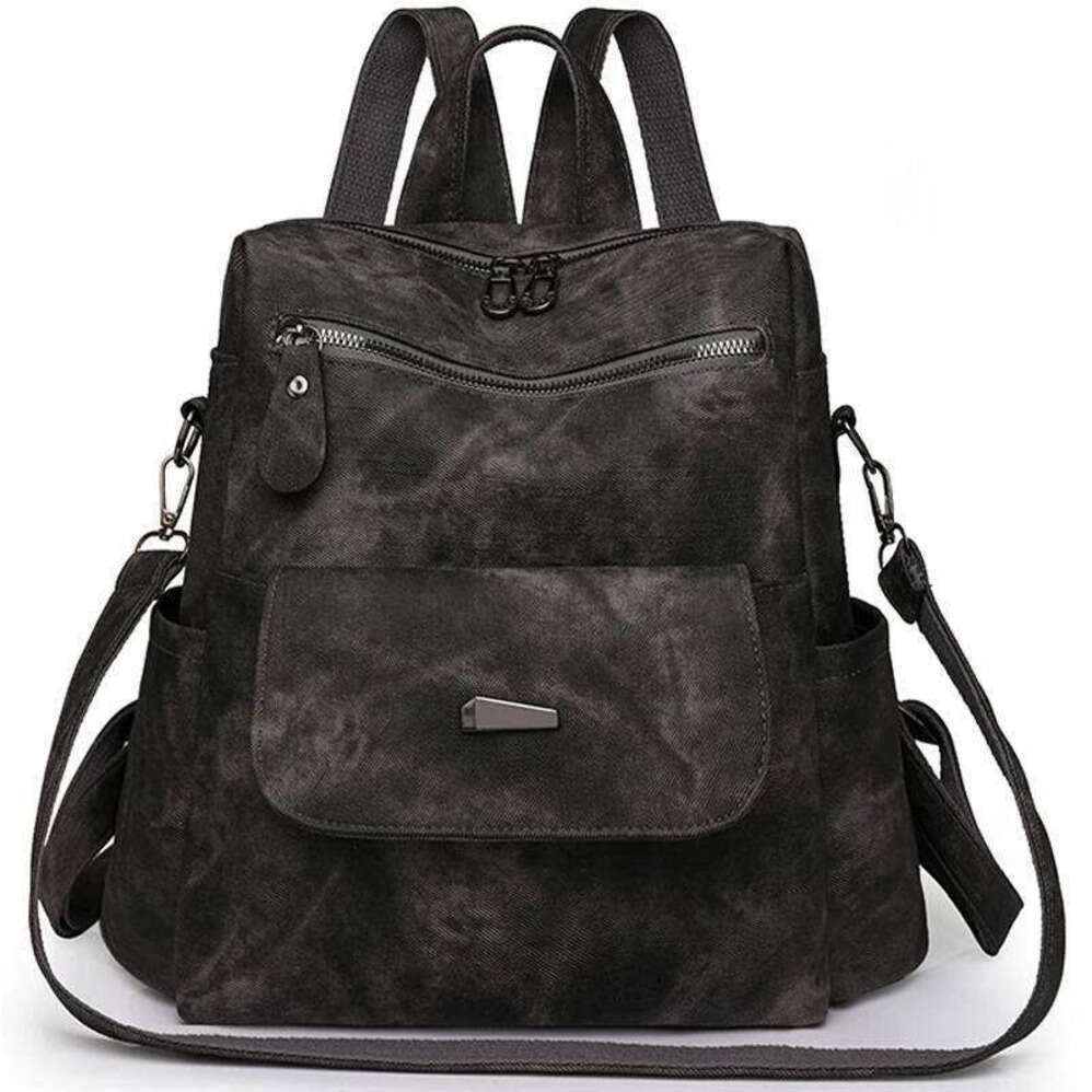 OLOEY brand bags 2024 Leather Women Solid Color Fashion Trend Casual Large Capacity Ladies Travel Bag School Backpack For Teenage Girls