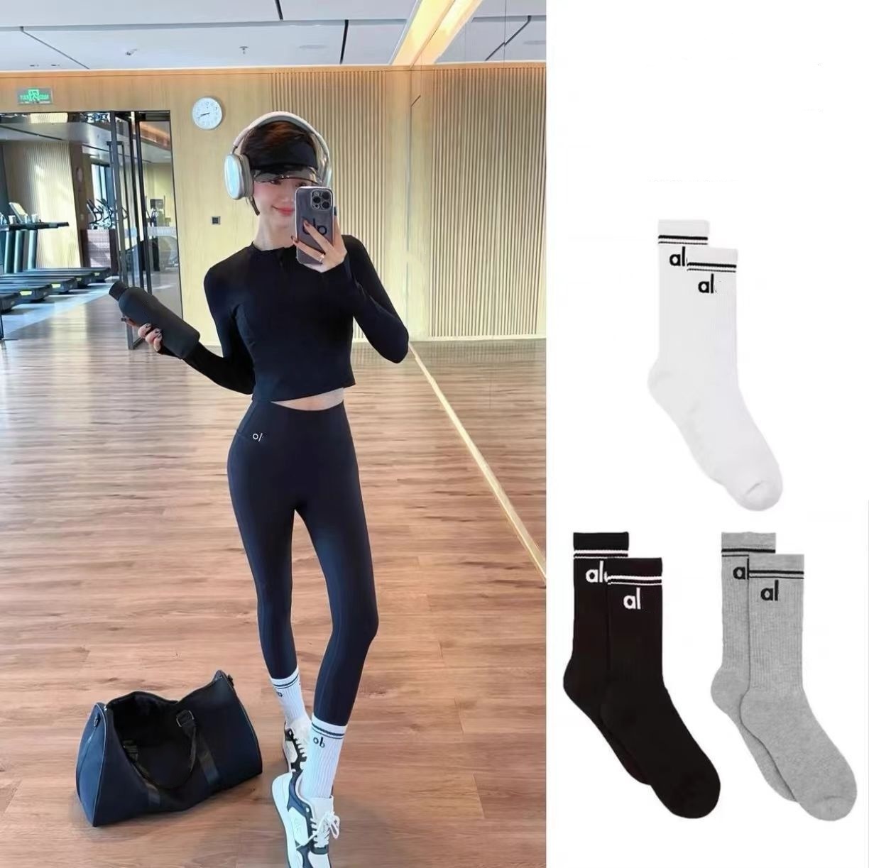 3 paires Designer mi-mollet hommes femmes chaussettes de sport semelles de serviette de yoga chaussettes de coton de course à la mode avec lettre