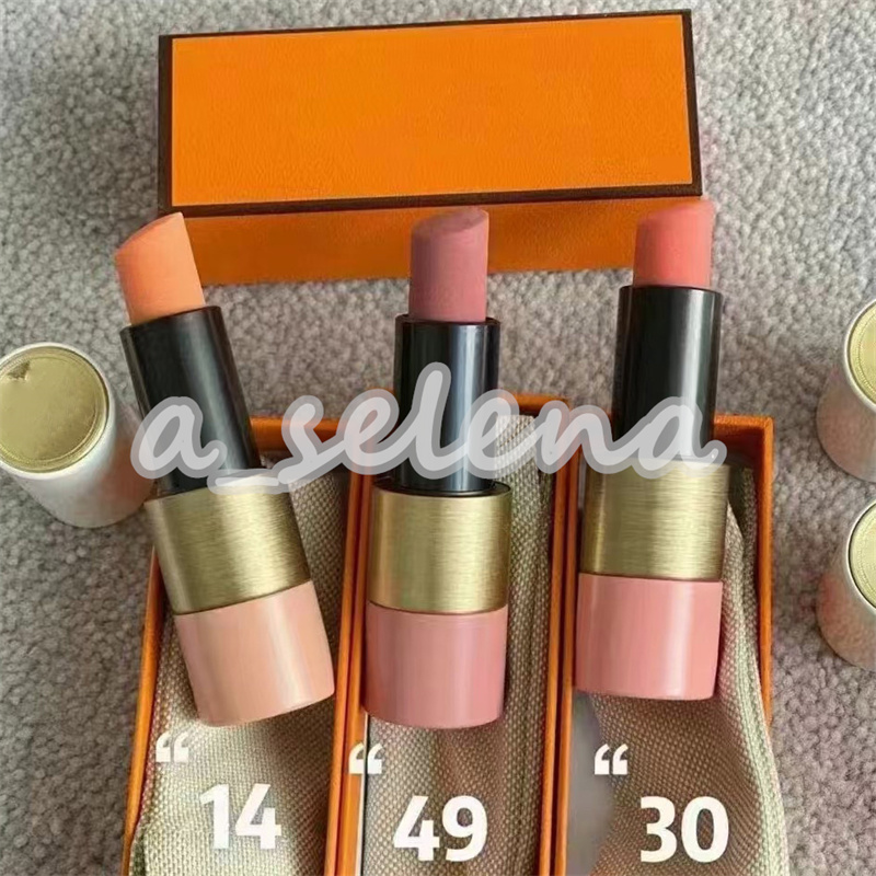 Baume de maquillage pour les lèvres Rouge Rose rehausseur de lèvres 14 #30 #49 # Rouge à lèvres hydratant 4g