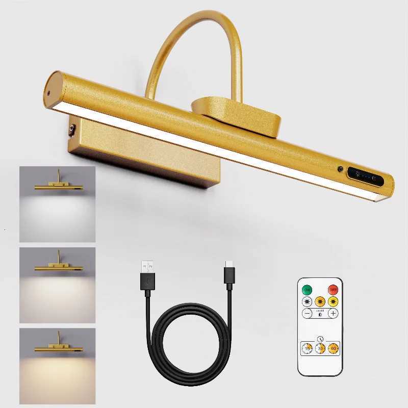 4000mAh Painting Picture Light Portrait With Remote Living Room Wireless Wall Lamp Art Display Rechargeable Battery Operated M251209