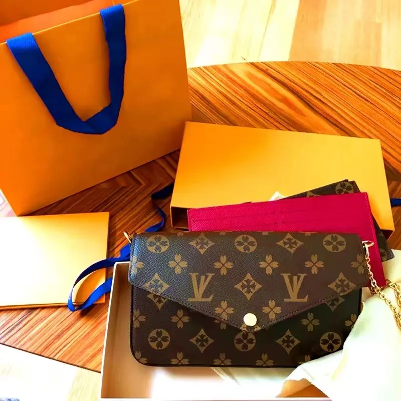 10A Luxury New Designer Bag 3 Multi FELICIE POCHETTE Chain Bags Handbags Crossbody Purse Fashion Women Shoulder Bags Lady Totes Bag Woman Wallet Fem