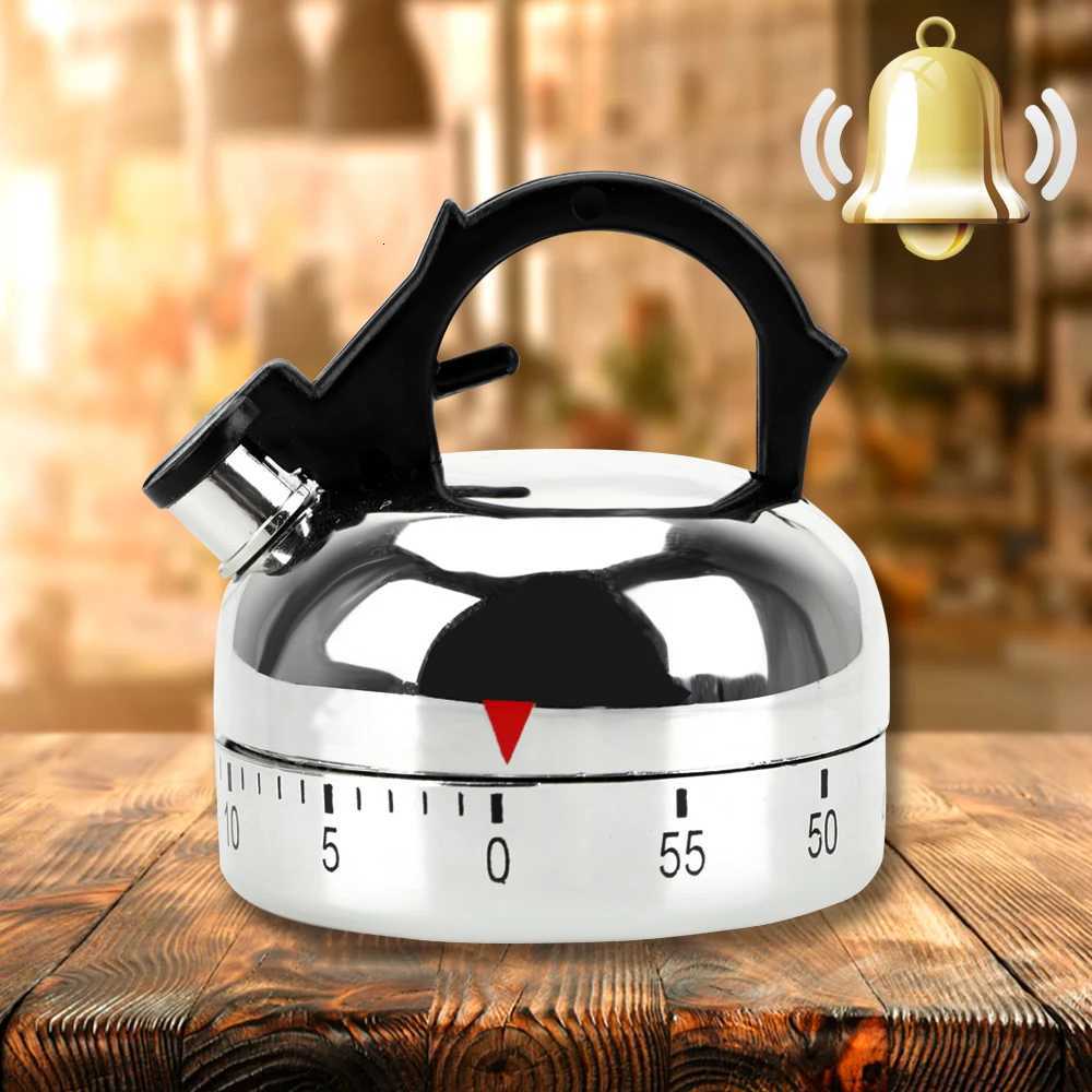 Kitchen Tool Gadgets 60 Minutes Kitchen Timer Kettle Shape Mechanical Timer Countdown Al Reminder Cooking Reminders Tools C251209-image-1087828066