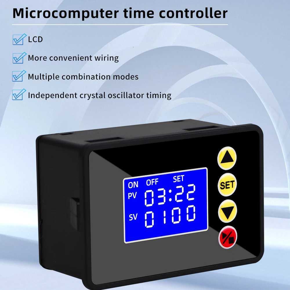 DC 12V 24V AC 110V-220V Microcputer Time Controller Programmable Digital Timer Delay Switch Relay Mode LCD Timing Relay C251209-image-1087828433