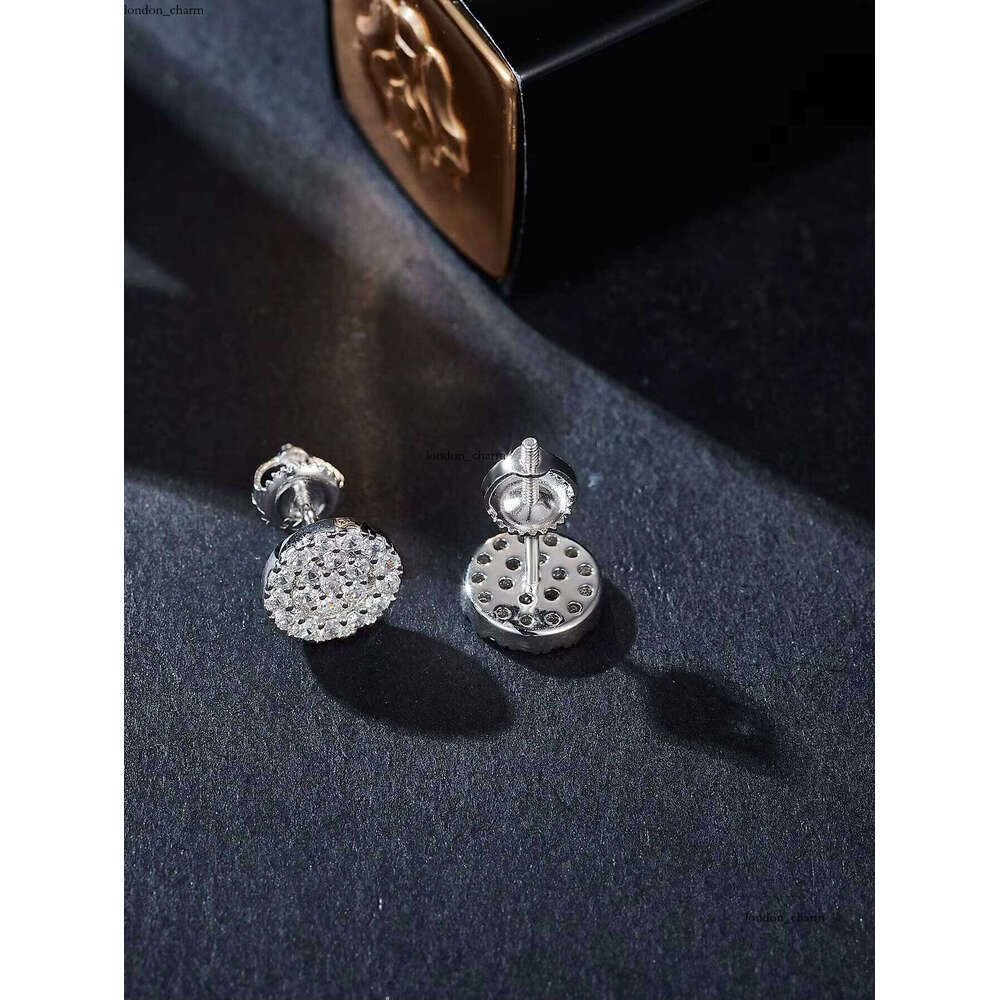 925 Sterling VVS Moissanite VVS Moissanite Earrings Classic Style S925 Silver Stud Wedding Birthday Fashion Jewelry Gift