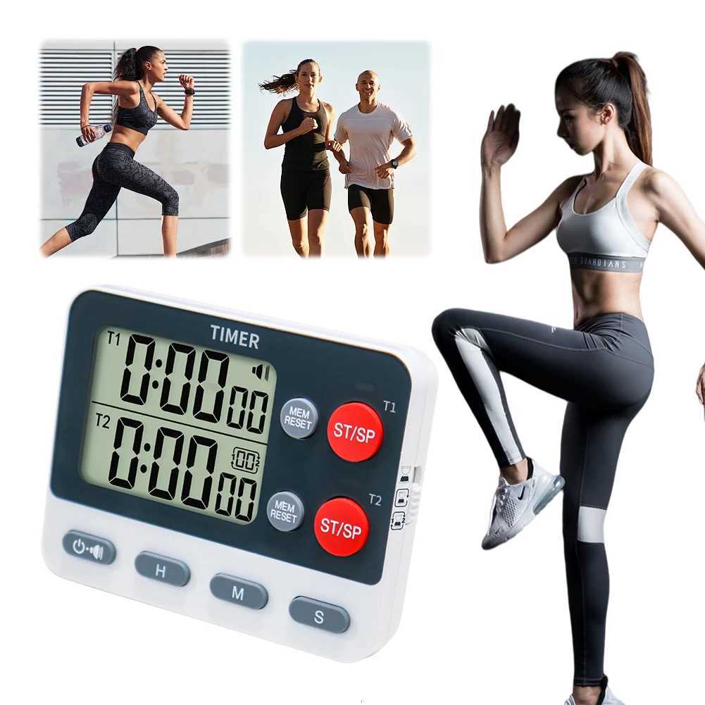 Dual Digital Timer Mtifunctional Count UP/Down Timer with Memory Function Cooking Timer for Gym Off Laboratory C251209-image-1087828401
