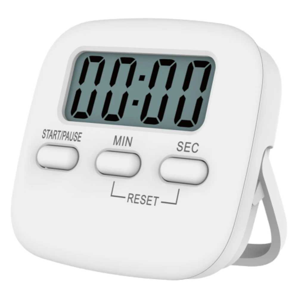 Kitchen Timer Large LCD Sn Study Reminder Al Clock Clockwise/Countdown Timing Al Cock with Bracket/Adsorption Magnet C251209-image-1087828820