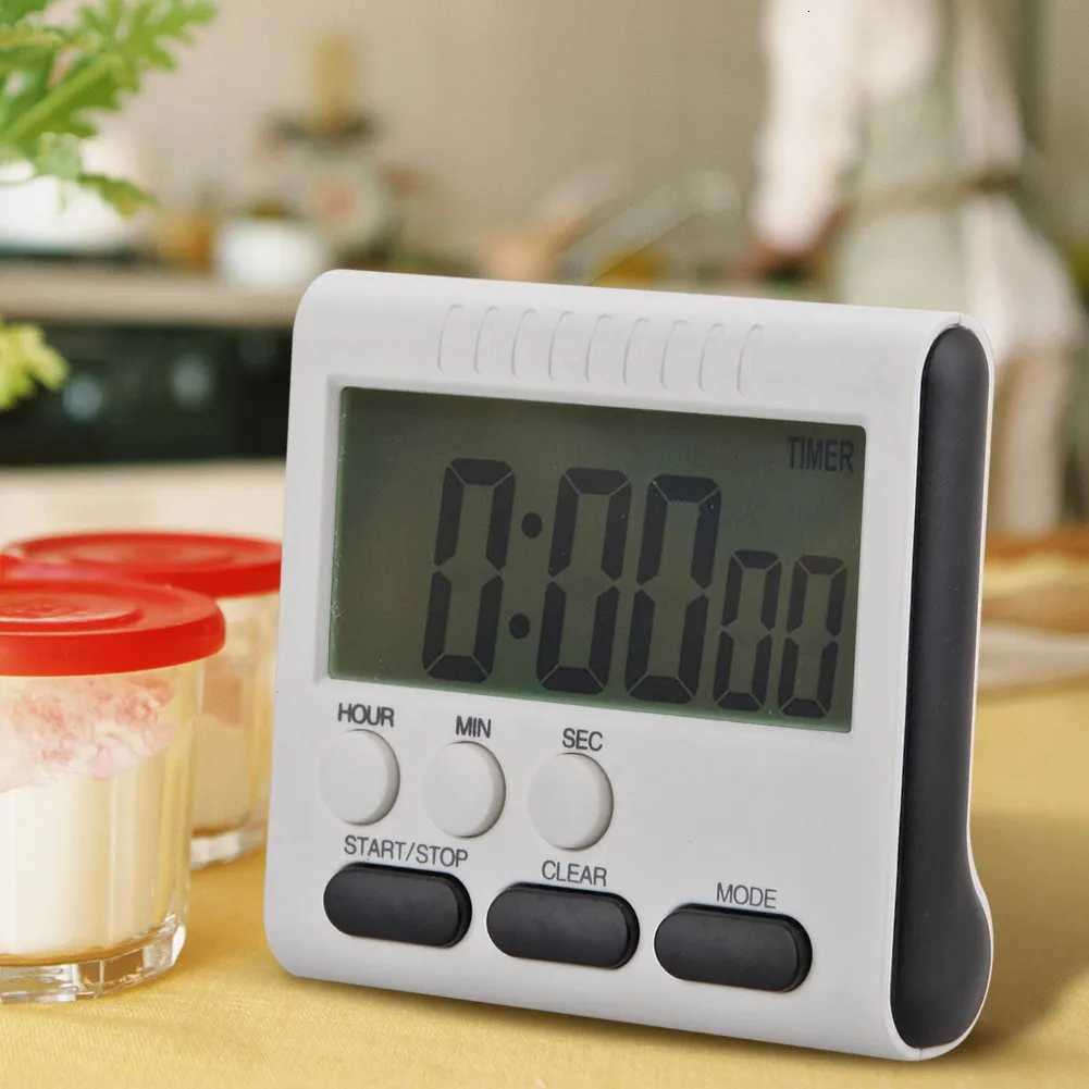 Mtifunction Kitchen Electronic Clock 24 Hour Kitchen Cooking Timer LCD Digital Display Practical for Kids and Seniors C251209-image-1087828374