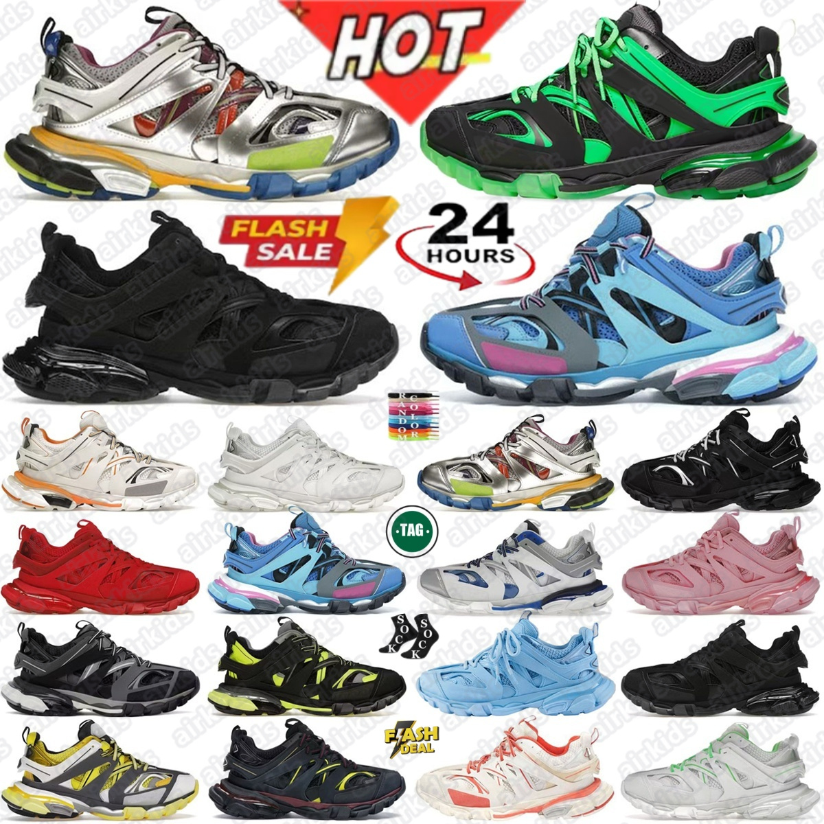 tracks 3 designer shoes sneakers Track 3.0 trail laces trainers women men black red White Orange leather free sliver multi pink clear yellow blue-image-971864542