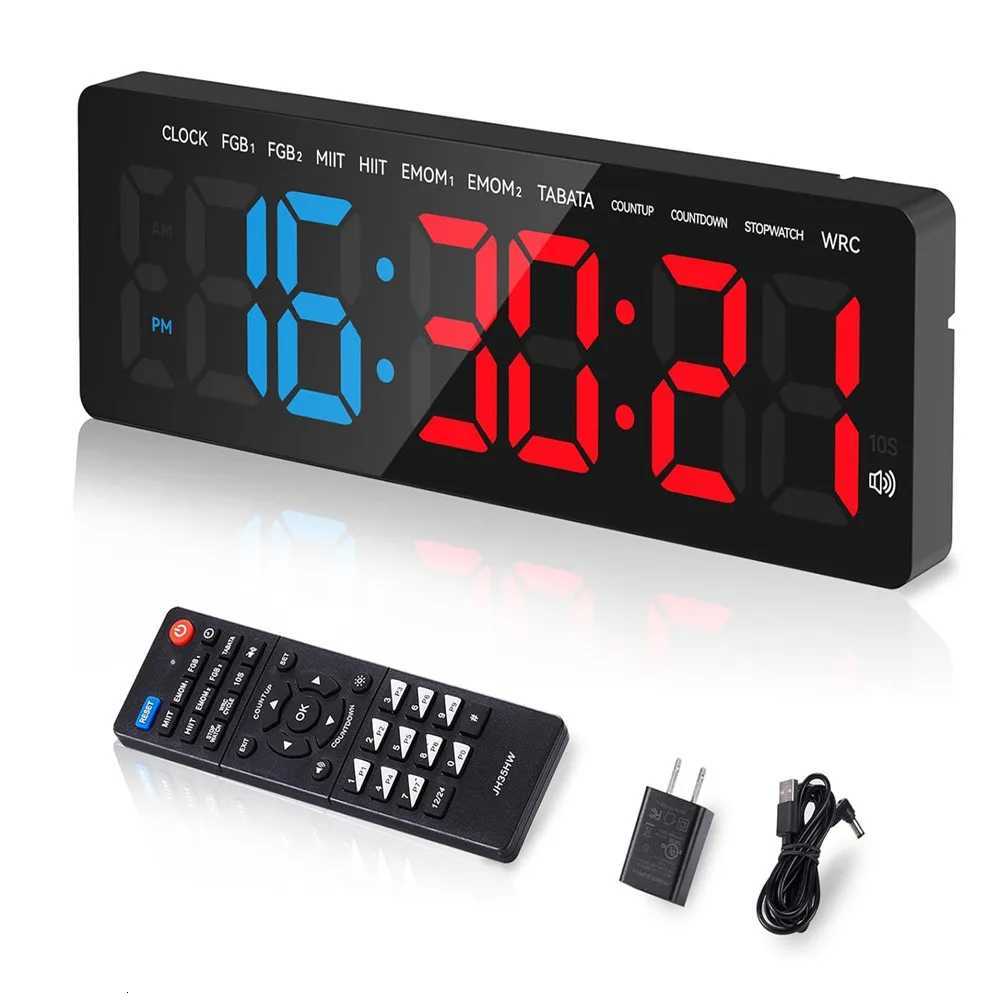 Gym Timer 35 Large LED Display Wall Clock Gym Interval Workout Count Down Up Stopwatch Digital Timer for Fitness He C251209-image-1087828728