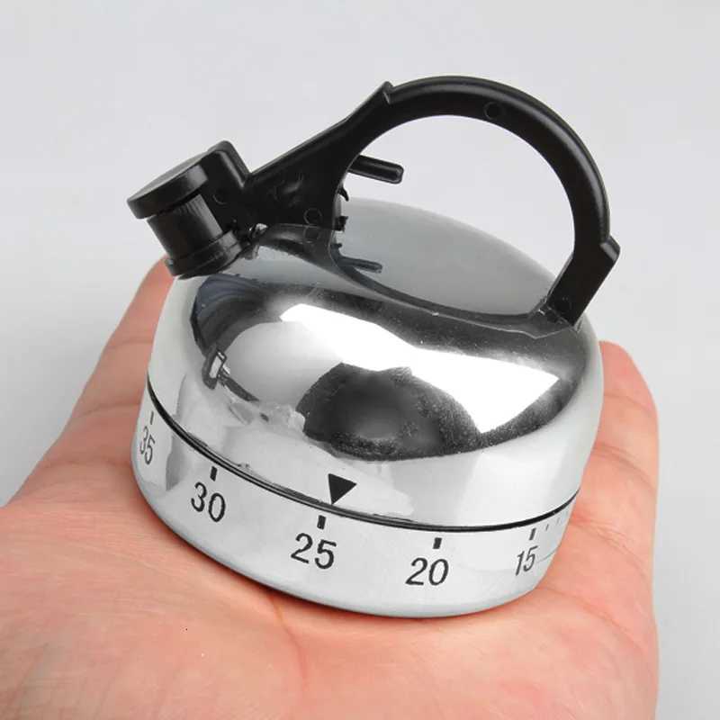 1-60 Minutes Adjustable Kitchen Timers Mechanical Stainless Steel Mini Cooking Timer with Bell Al for Baking Cooking C251209-image-1087828380