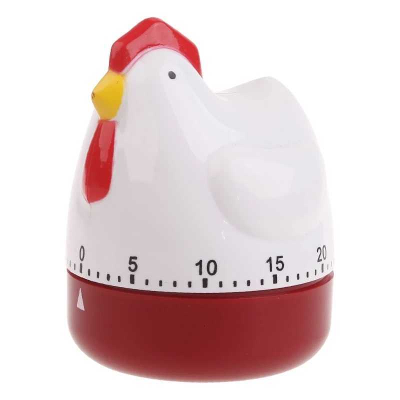 M4YC Cute Hen Shape Kitchen Cooking Timer Mechanical Countdown Clock Al Reminder Tool He Decor C251209-image-1087828512