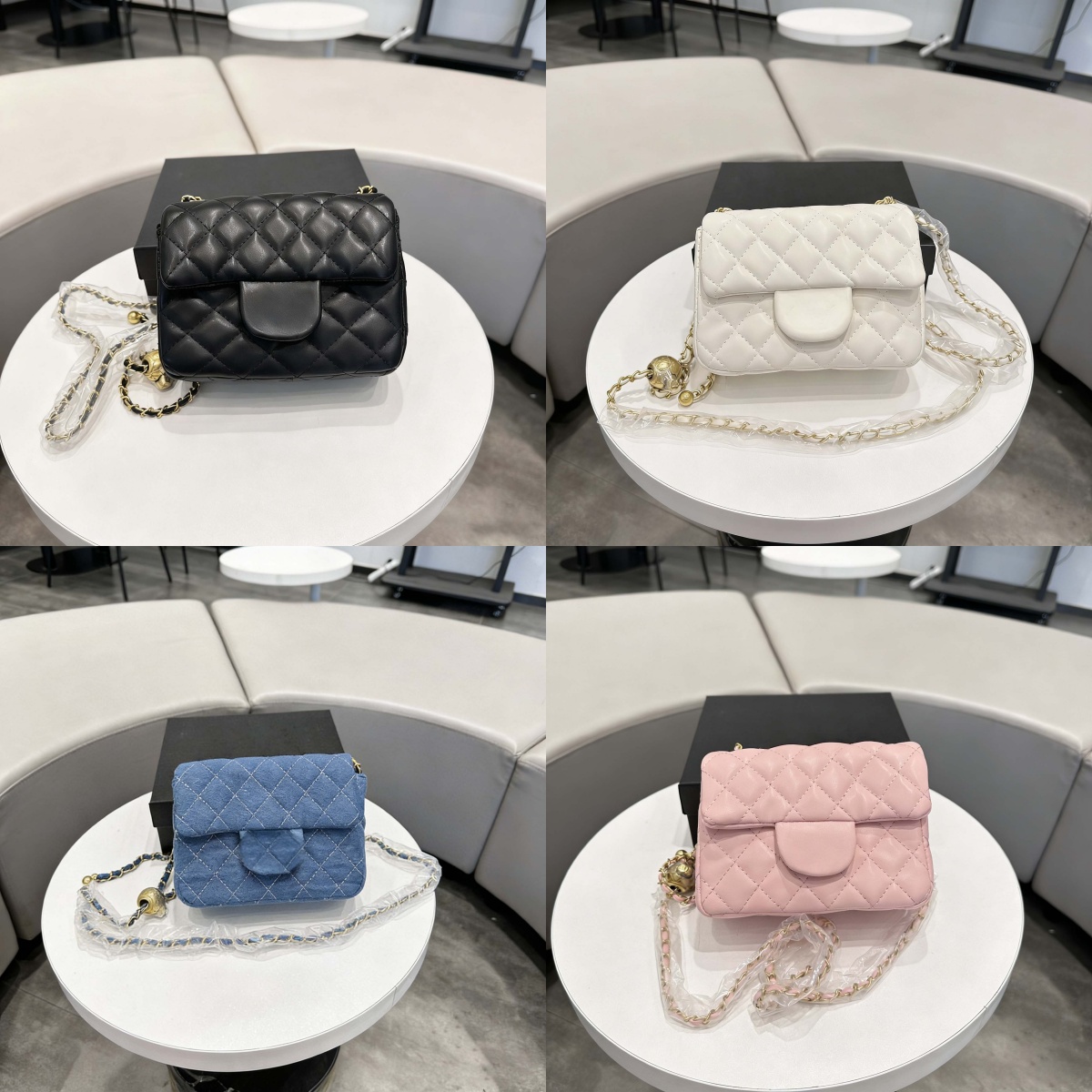 Designer bags mini purse Evening Bags Shoulder bag chain Women handbag Diamond Lattice Designer purse Crossbody wallets Little Golden Ball Office Wo